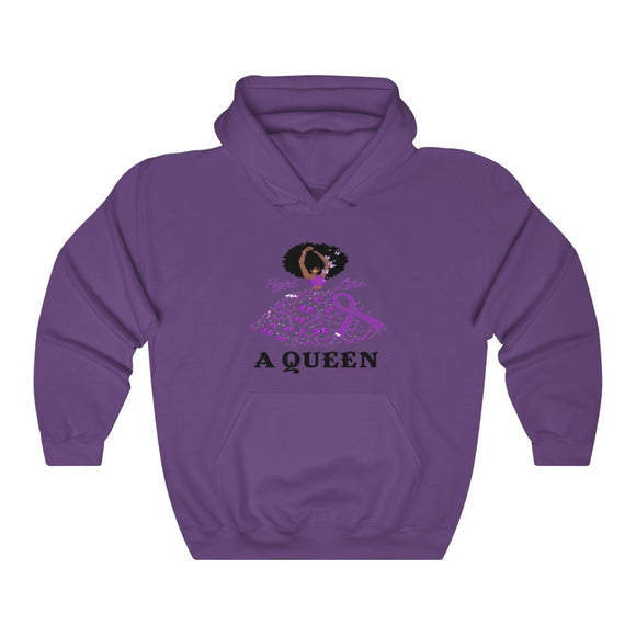 Lupus Awareness - Fight Like A Queen - Unisex Heavy Blend™ Hooded Sweatshirt
